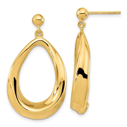 Leslie's 14k Polished Post Dangle Earrings