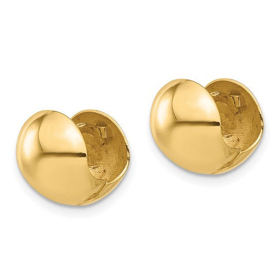 Leslie's 14K Polished Round Huggie Earrings