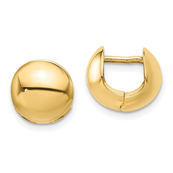 Leslie's 14K Polished Round Huggie Earrings