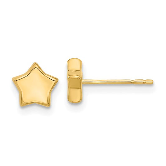 Leslie's 14K Polished Stars Post Earrings