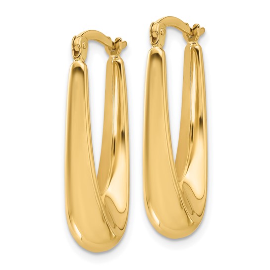 Leslie's 14K Polished Hoop Earrings