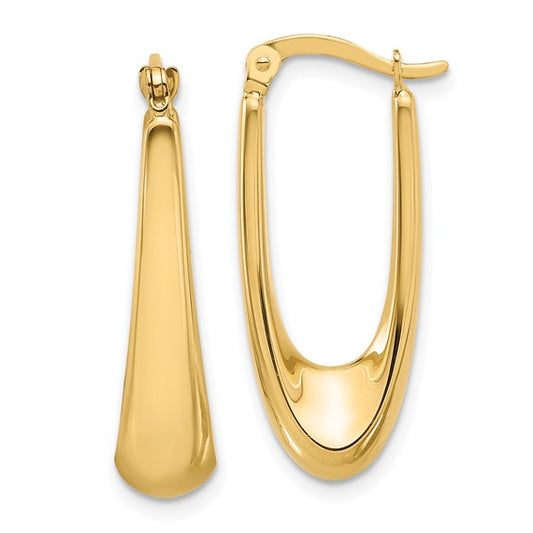 Leslie's 14K Polished Hoop Earrings