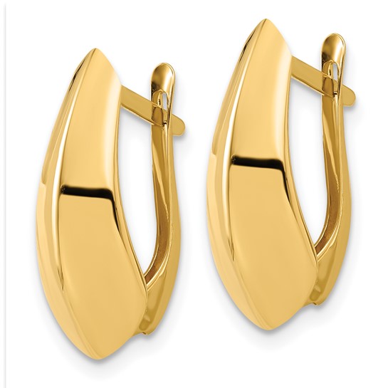 Leslie's 14K Polished Hoop Earrings