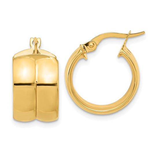 Leslie's 14K Polished Huggie Hoop Earrings