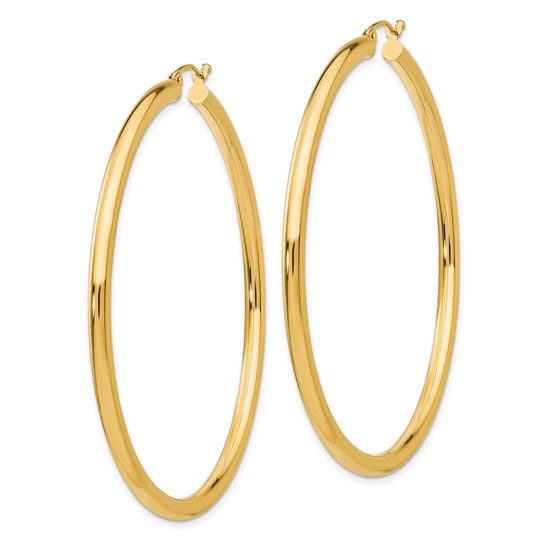 Leslie's 14k Polished 3mm Polished Hoop Earrings