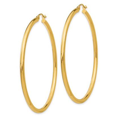 Leslie's 14k Polished 2.5mm Polished Hoop Earrings