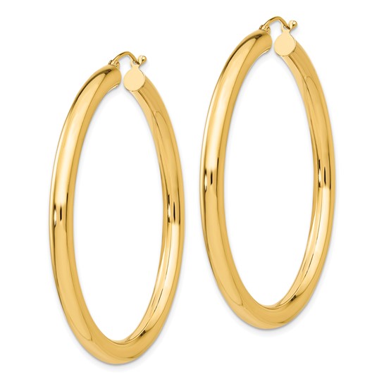 Leslie's 14k Polished 4mm Polished Hoop Earrings