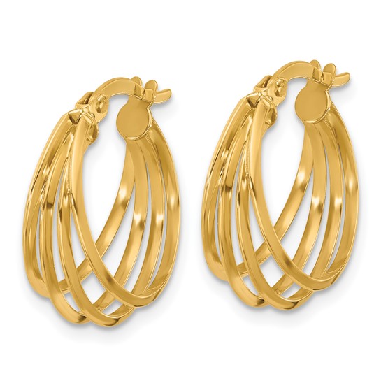 Leslie's 14K Polished Hoop Earrings