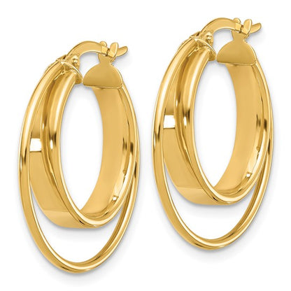 Leslie's 14K Polished Hoop Earrings