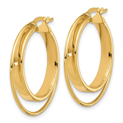 Leslie's 14K Polished Hoop Earrings