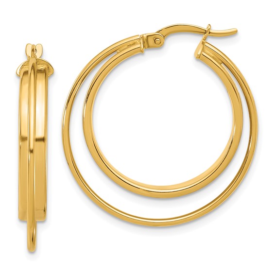 Leslie's 14K Polished Hoop Earrings