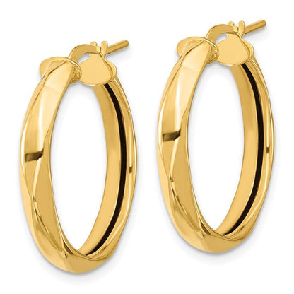 Leslie's 14K Polished Round Hoop Earrings