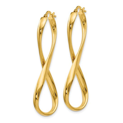 Leslie's 14K Polished Infinity Hoop Earrings