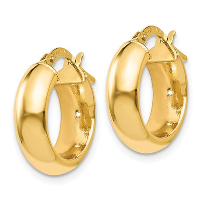 Leslie's 14K Polished Hoop Earrings