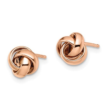 Leslie's 14K Rose Gold Polished Post Earrings