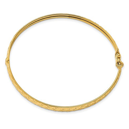 Leslie's 14k Polished D/C Bangle