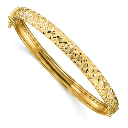 Leslie's 14k Polished D/C Bangle