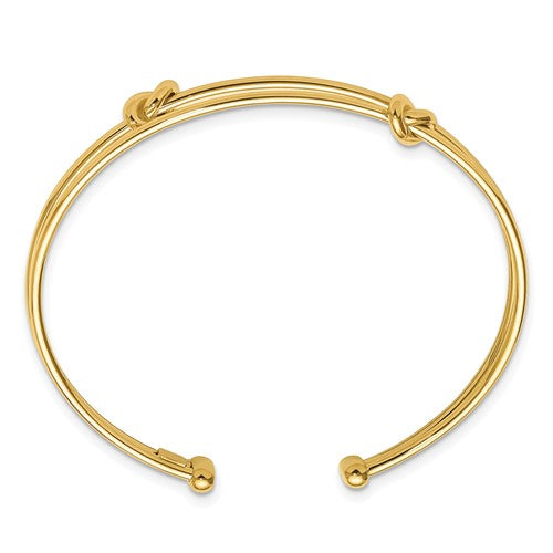 Leslie's 14K Polished Knot Cuff Bangle