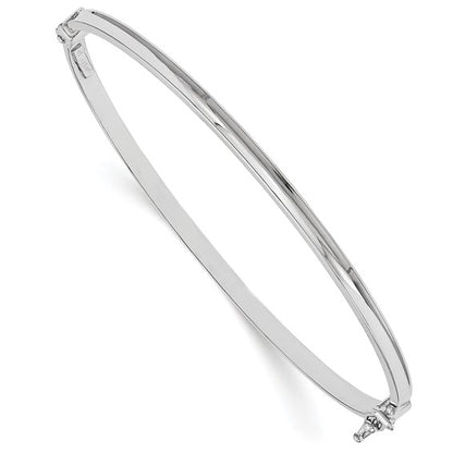 Leslie's 14K White Gold Polished Hinged Bangle