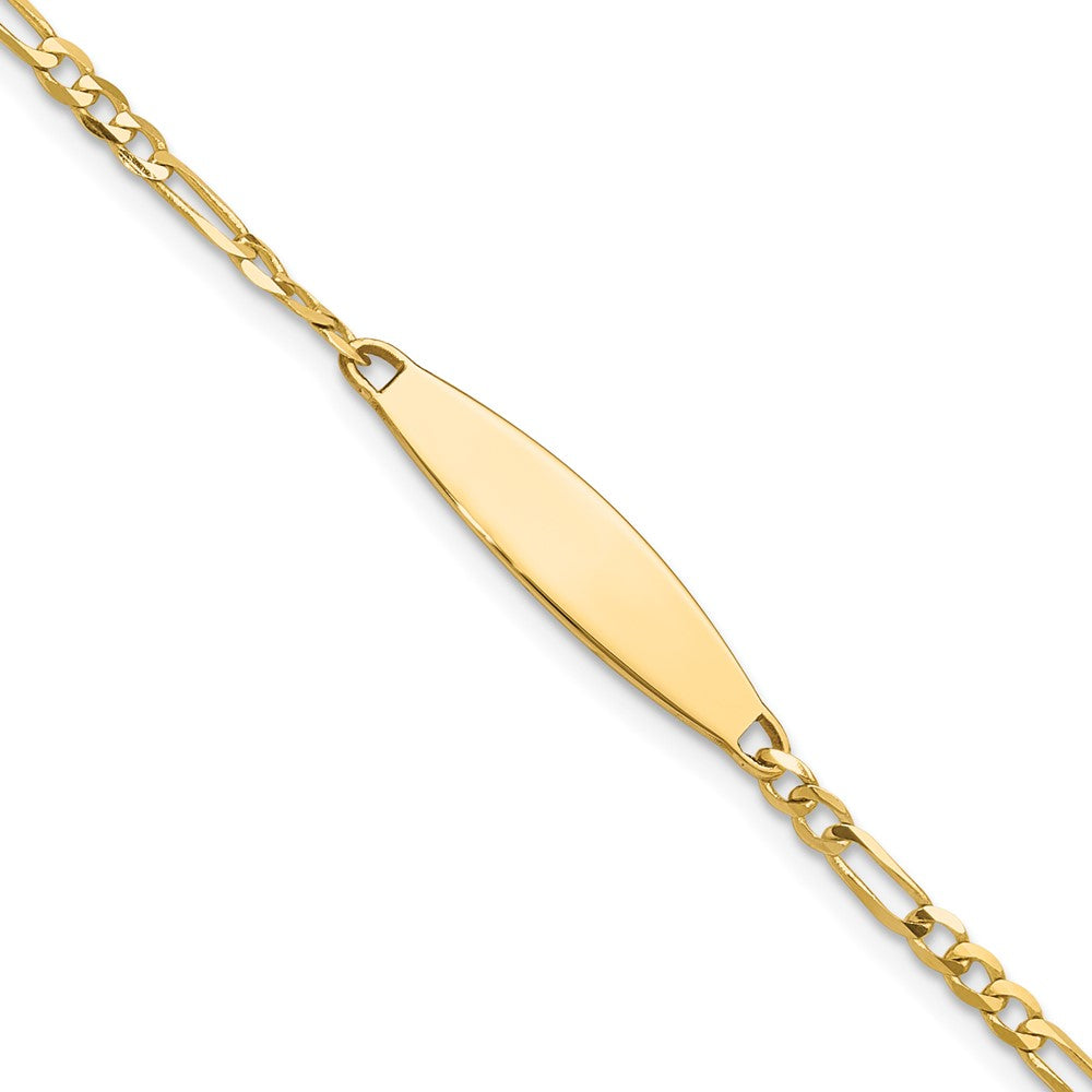 14k Figaro ID Bracelet