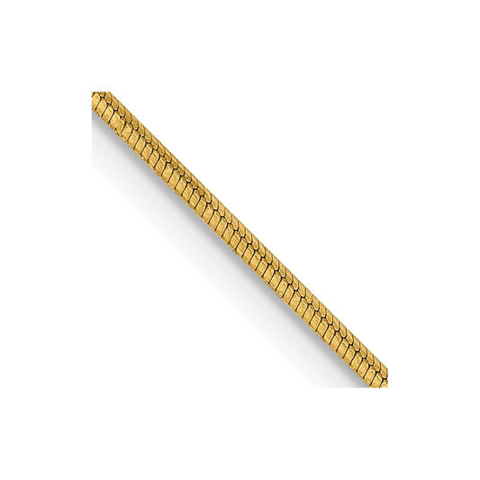 14k .8mm Octagonal Snake Chain