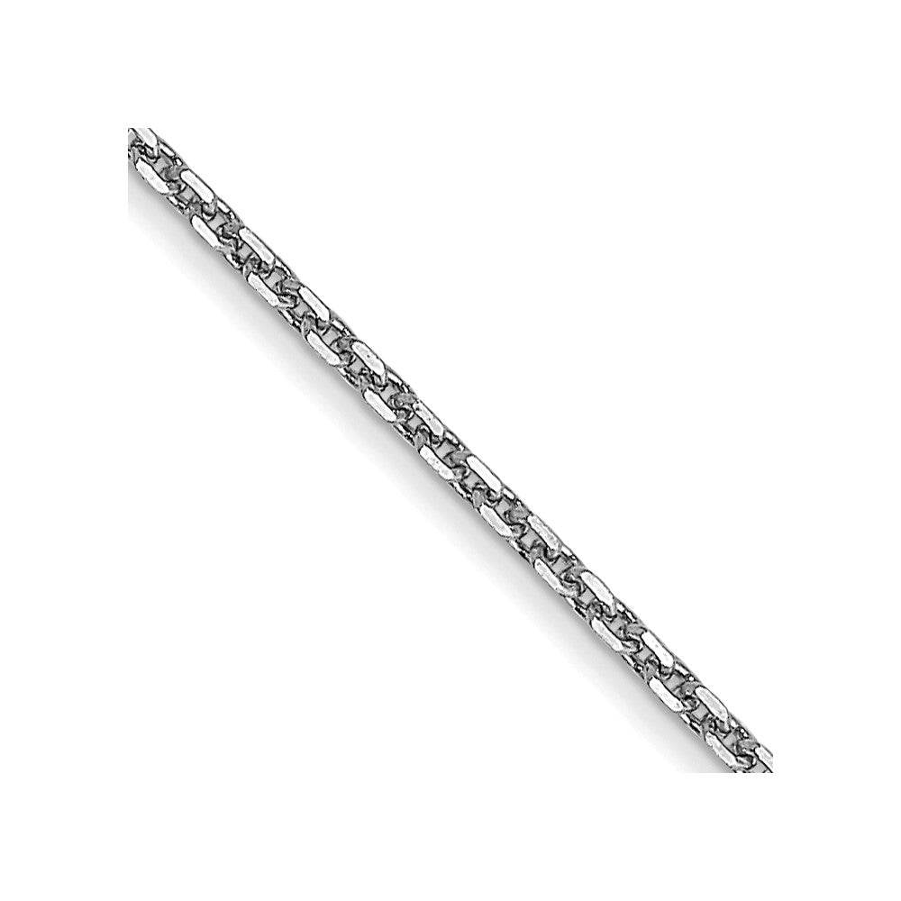 14k White Gold .95mm D/C Cable Chain