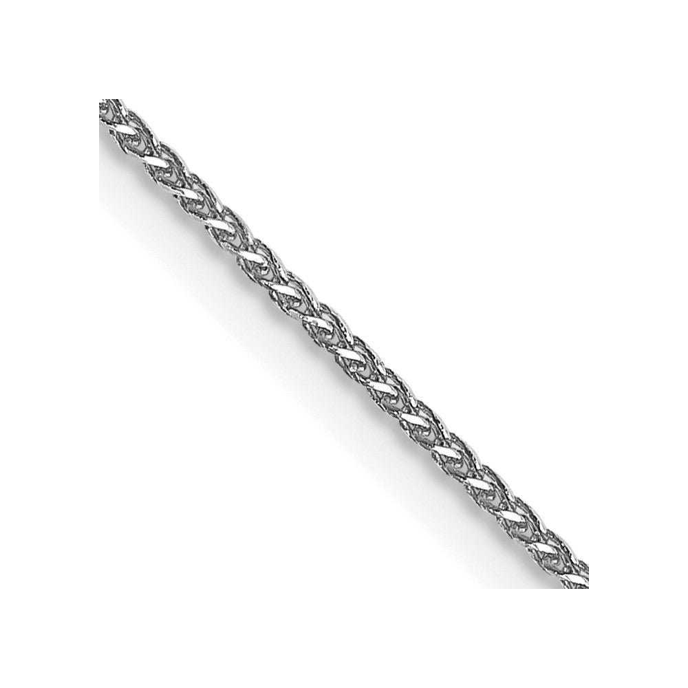 14k White Gold 1.05mm D/C Spiga with Lobster Clasp Chain