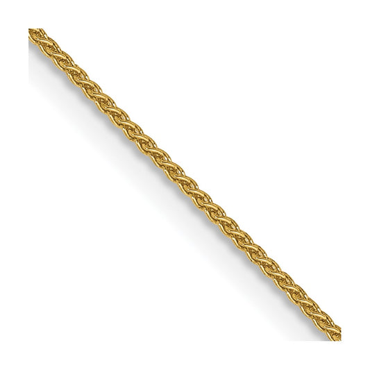14k .85mm Spiga with Spring Ring Clasp Chain