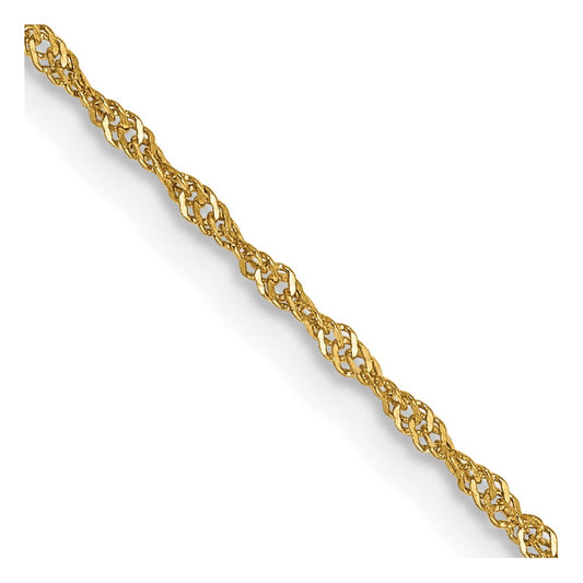 14k 1.10mm Singapore Chain