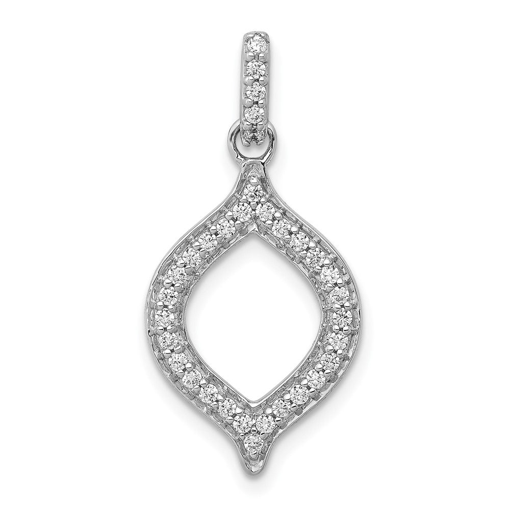 14k White Gold 1/4ct. Diamond Fancy Pendant