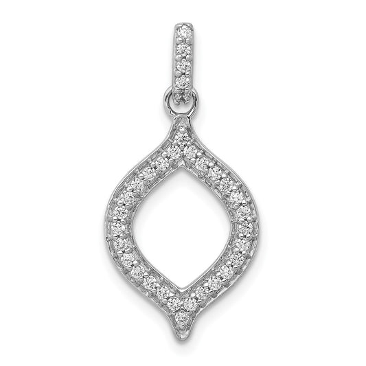 14k White Gold 1/4ct. Diamond Fancy Pendant