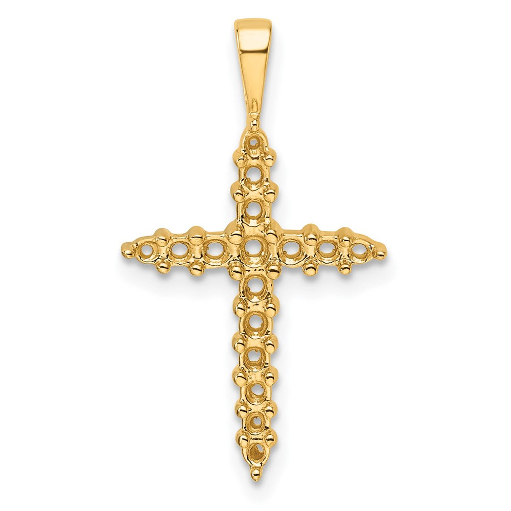 14k Diamond Cross Mounting