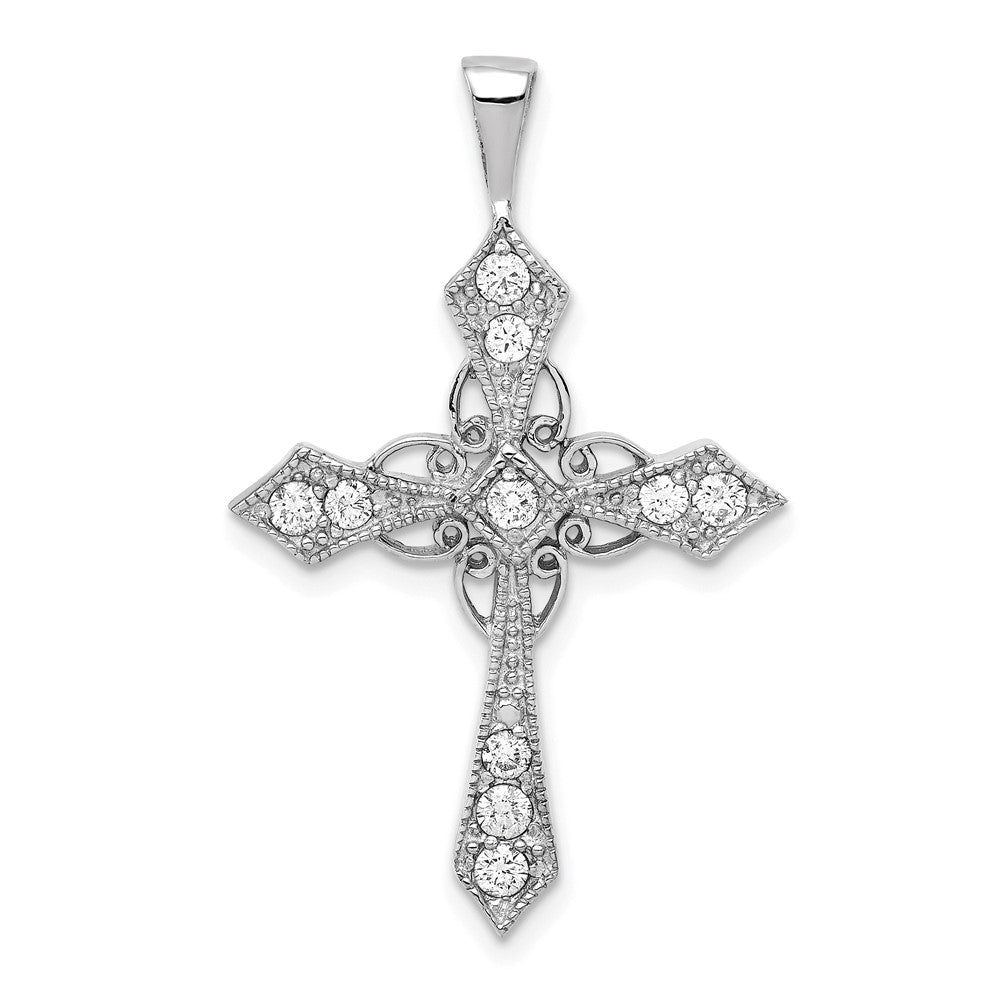 14k Rose Gold Passion Cross Mounting