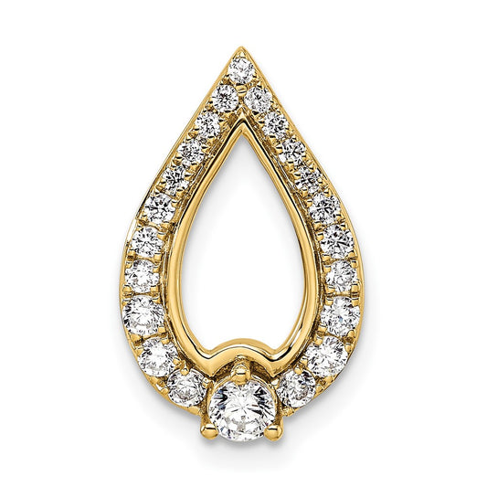 14k Yellow Gold Diamond Pendant