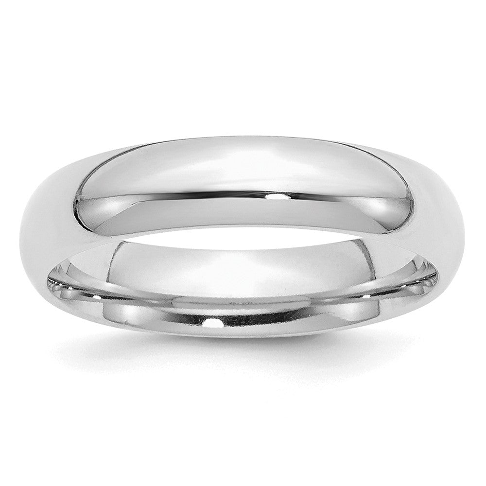 Sterling Silver Rhodium-plated 5mm Comfort Fit Size 5 Band