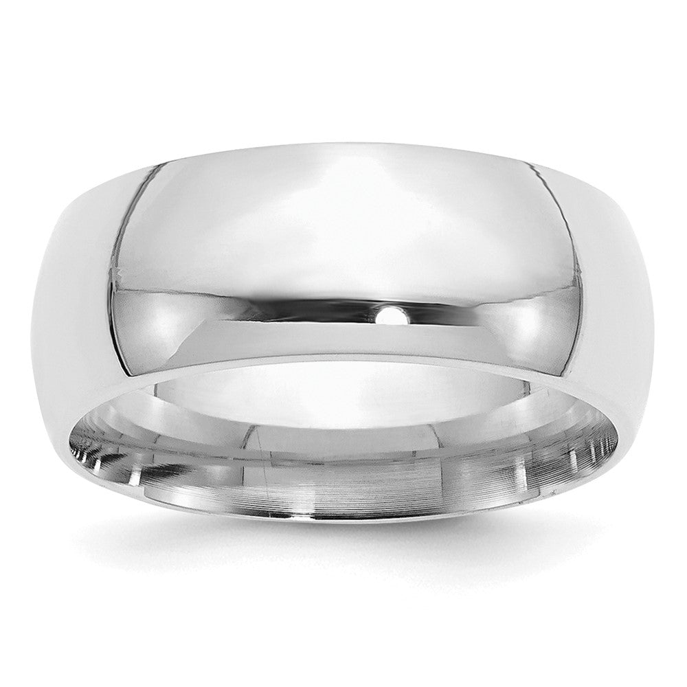 Sterling Silver Rhodium-plated 9mm Comfort Fit Size 12 Band