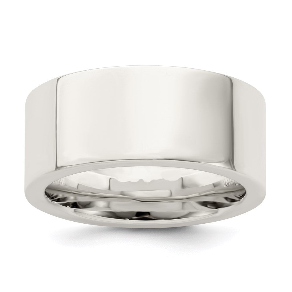 Sterling Silver 9mm Comfort Fit Flat Size 8 Band