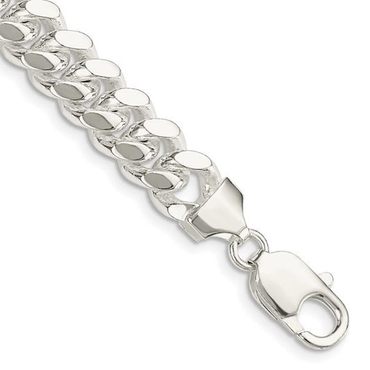 Sterling Silver 9mm Polished Domed Curb Chain