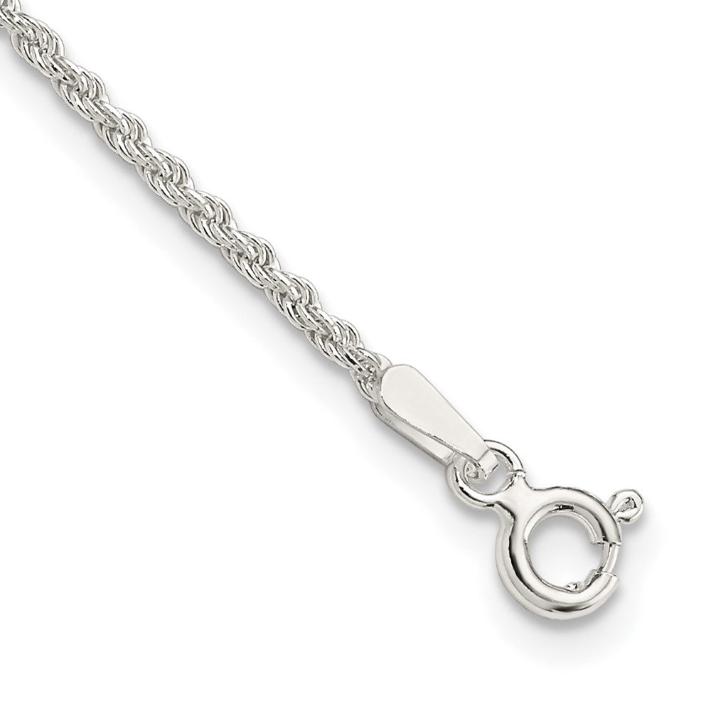 Sterling Silver 1.5mm Solid Rope Chain