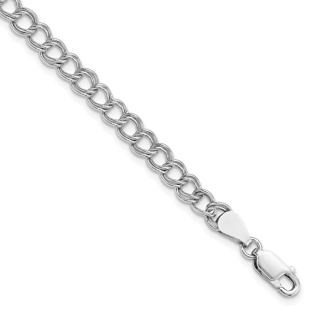 Sterling Silver Amore La Vita Rhodium-pl Polished 8 inch Charm Bracelet