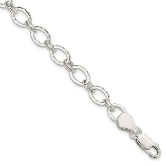 Sterling Silver 7 inch Fancy Link Bracelet