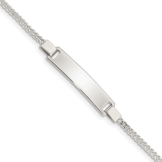 Sterling Silver Adjustable Baby ID Bracelet