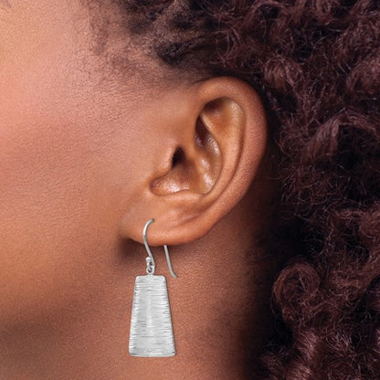 Leslie's Sterling Silver Radiant Essence Shepherd Hook Earrings