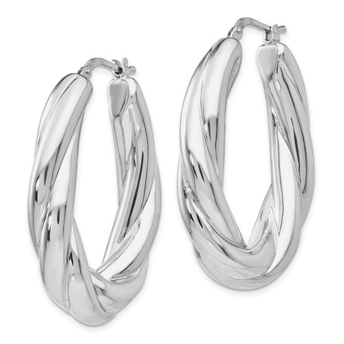 Leslie's Sterling Silver Polished Hoop Earrings