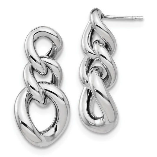 Leslie's Sterling Silver Polished Post Dangle Earrings