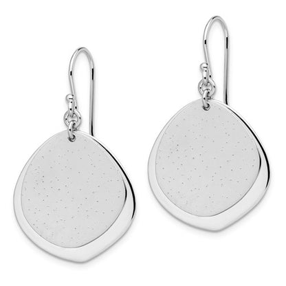 Leslie's SS Rhodium-plated Radiant Essence Polished Earrings