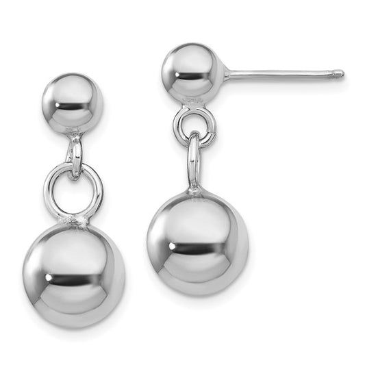 Leslie's Sterling Silver Polished Post Dangle Earrings