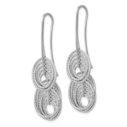 Leslie's Sterling Silver Laser-cut Dangle Earrings