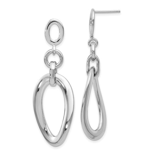 Leslie's Sterling Silver Polished Post Dangle Earrings