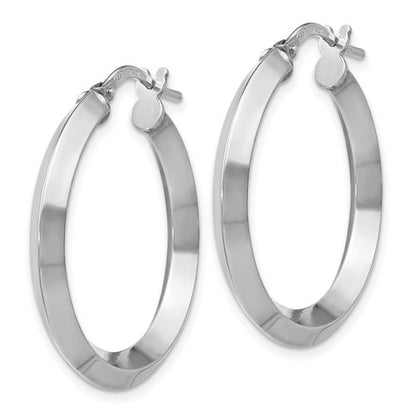 Leslie's Sterling Silver Polished Hoop Earrings